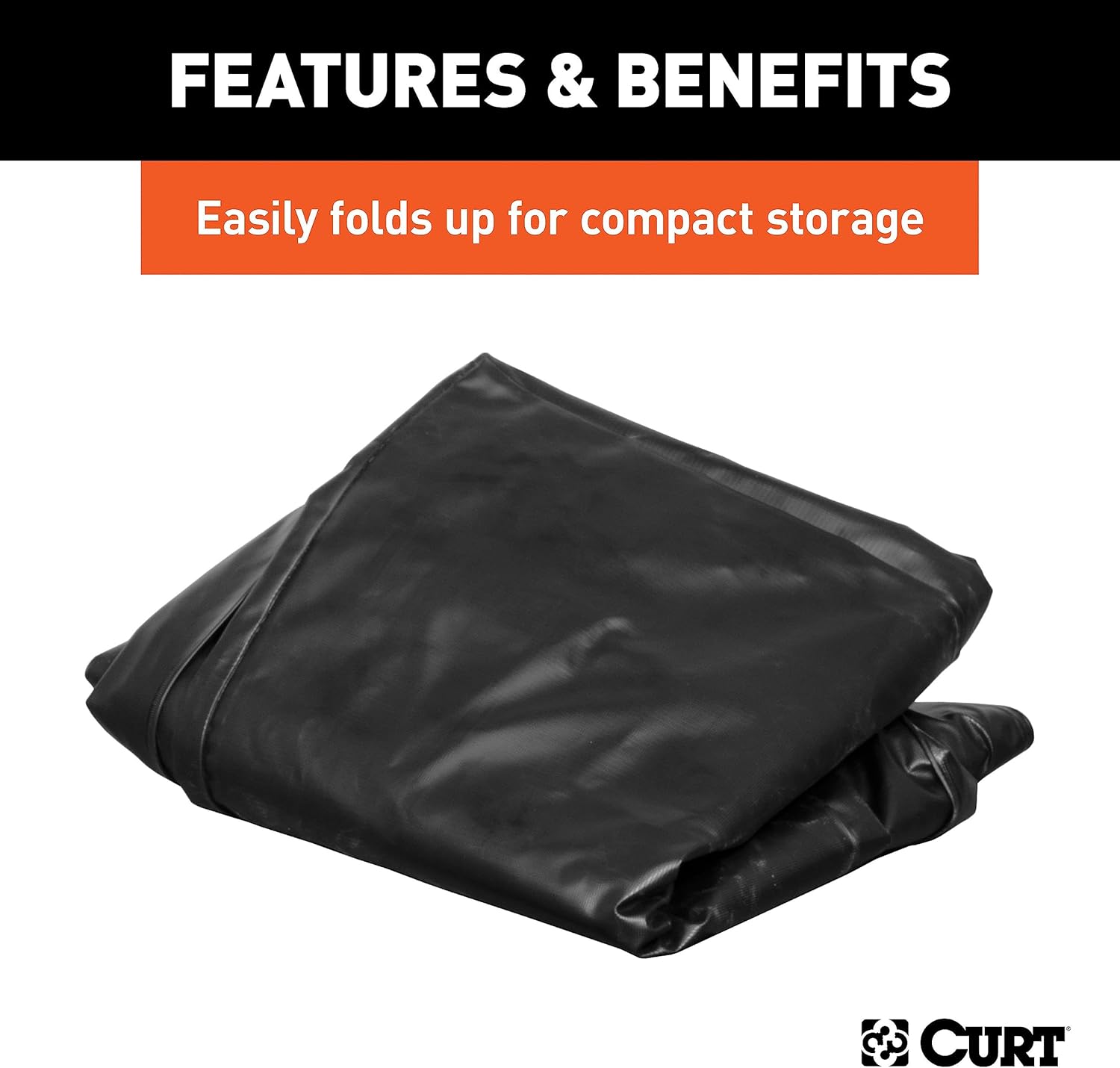 CURT 18210 Cargo Bag, Black Vinyl, 56-Inch x 18-Inch x 21-Inch