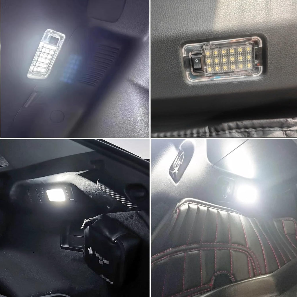 1PC LED Luggage Compartment Lights w/Switch Compatible with Toyota RAV4 Sienna Highlander Prius Venza Scion tC xB, Replacement for Lexus RX350 CT200h NX300h White LED Interior Trunk Cargo Area Lamp