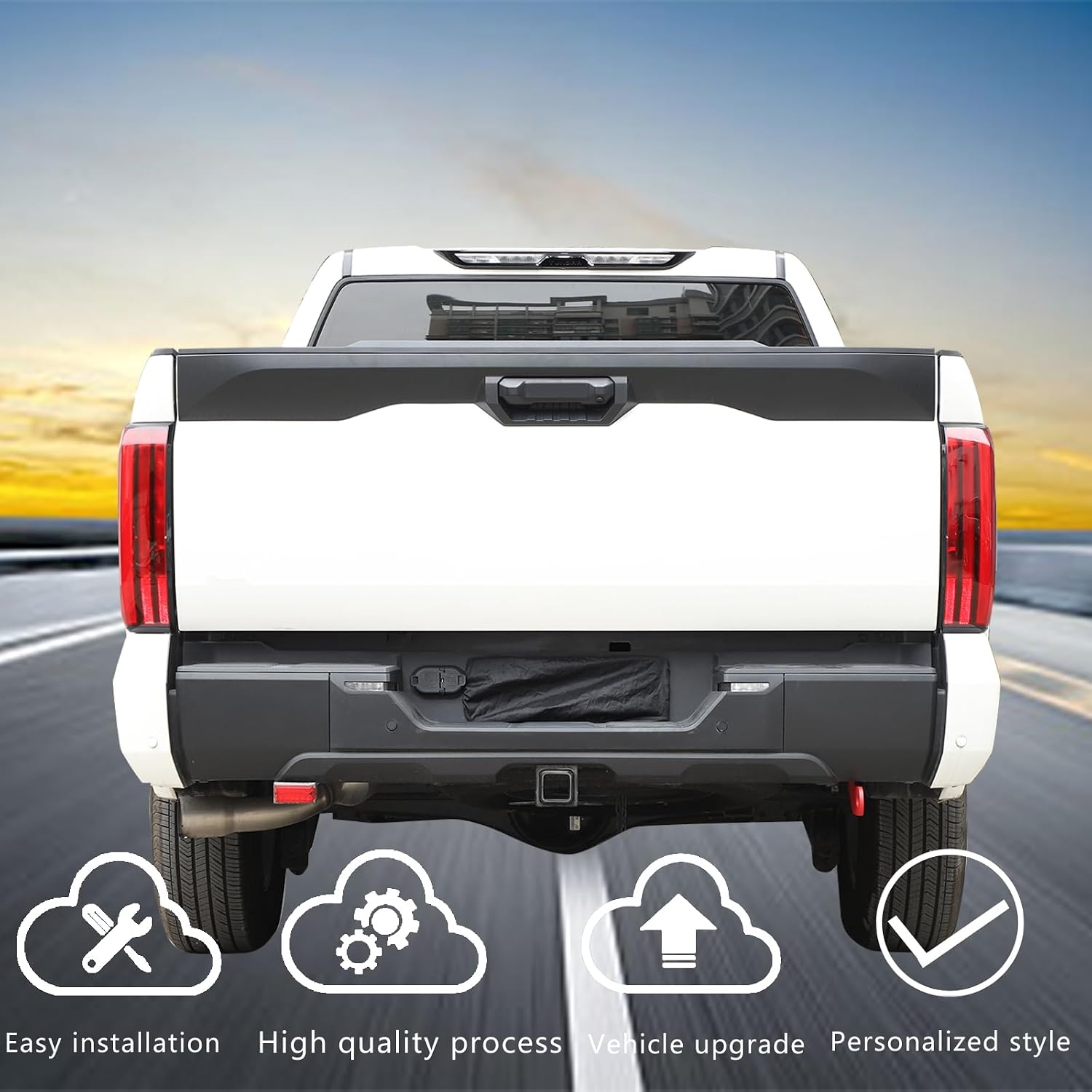 Car Tow Hook Tow Hitch Compatible with Toyot@ Tundra 2022-2026，Carbon Steel Rear Bumper Tow Hitch Recovery Point Tow Hook Receiver Tow Recovery Points Kit Accessories 2PCS(Red)