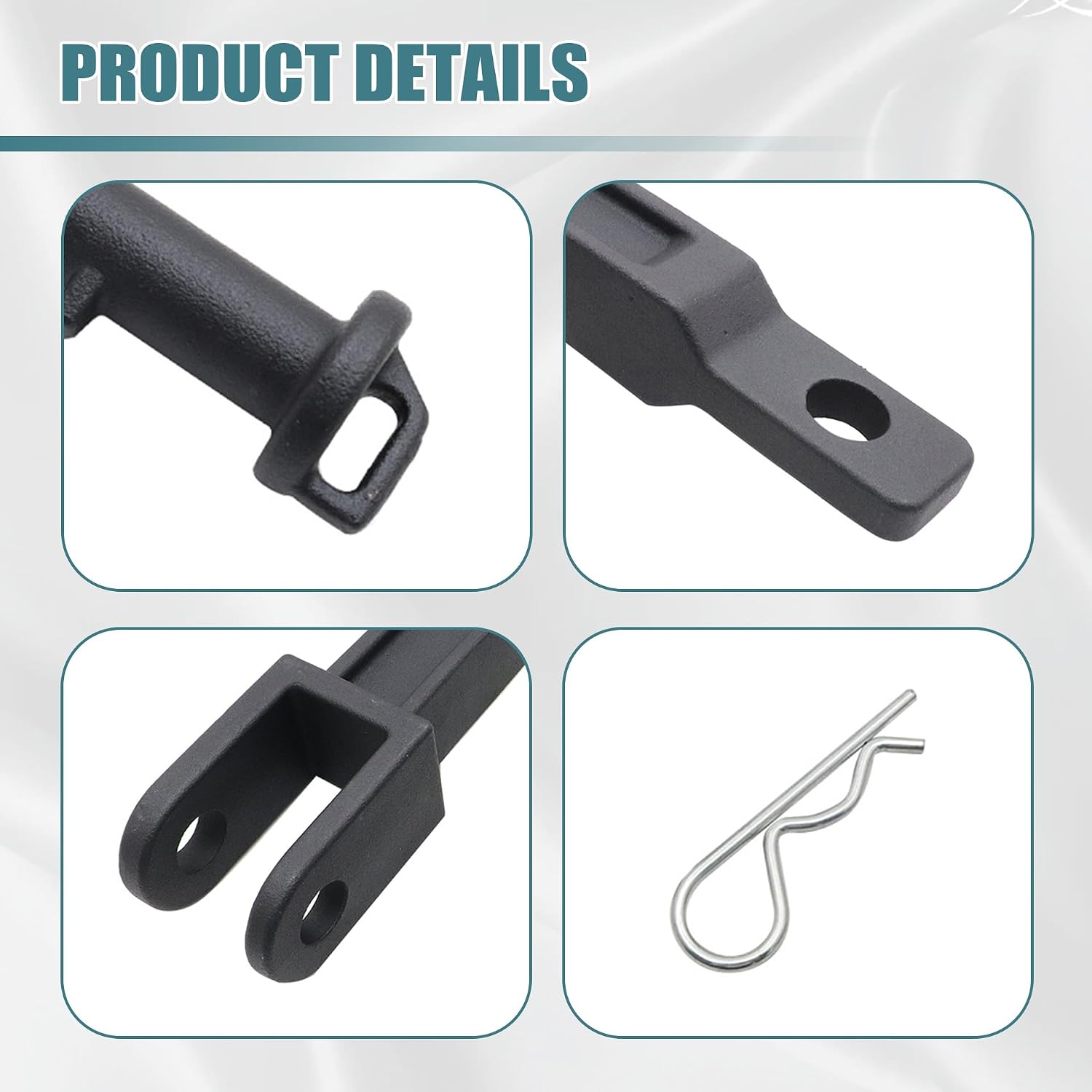 GXARTS 2 Sets Tow Hook Compatible with Kenworth Peterbilt with Pull Pins Frame Pins A20-6014 A65-6008 A65-6007