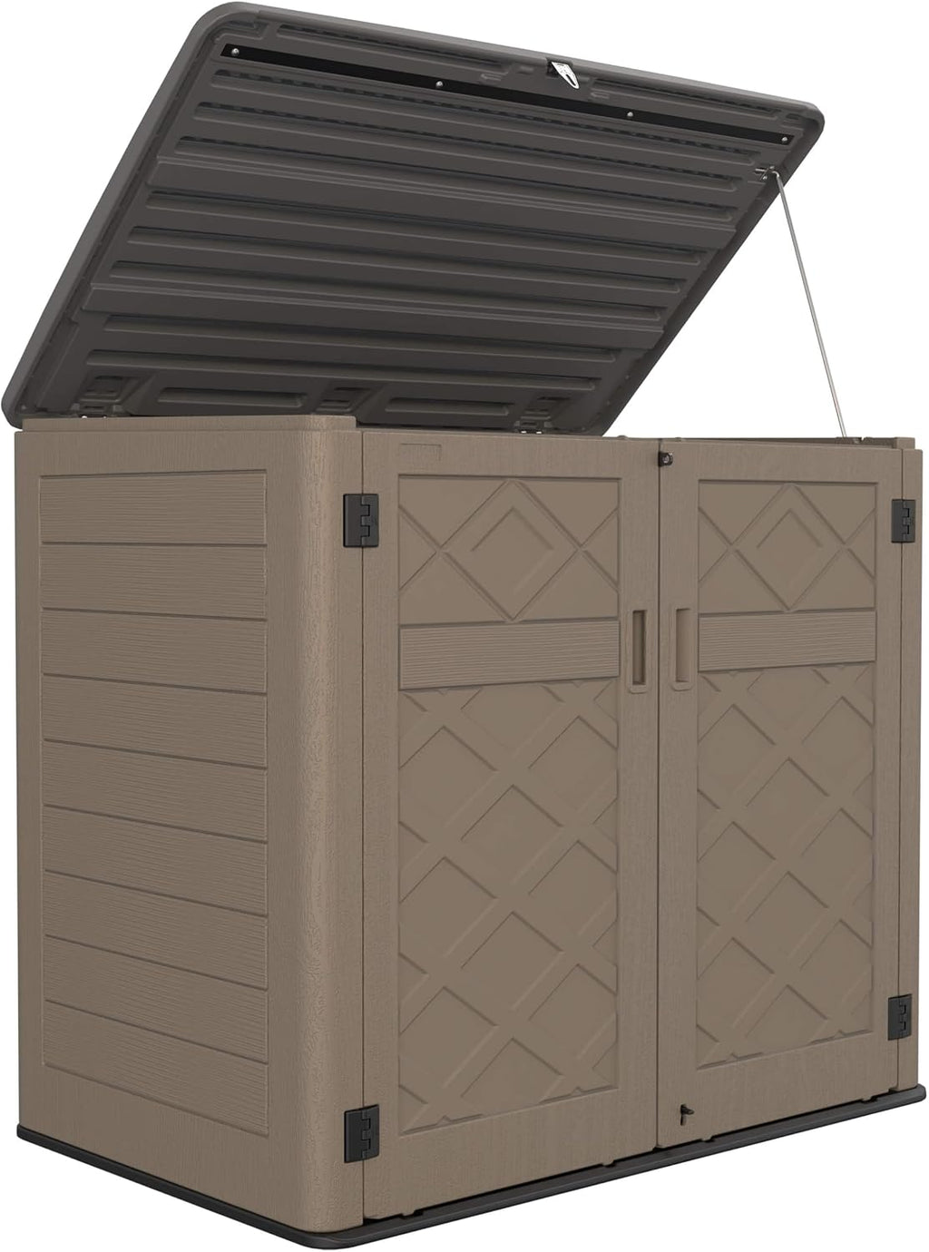 HOMSPARK Storage Shed Weather Resistance, Outdoor Storage Cabinet