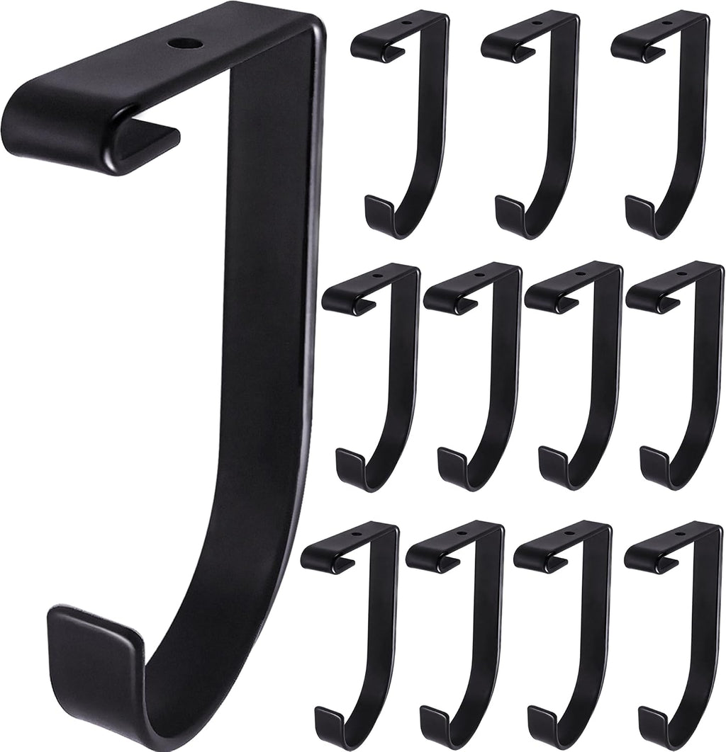 12-Pack Heavy Duty Add-On Storage Flat Hook Accessory