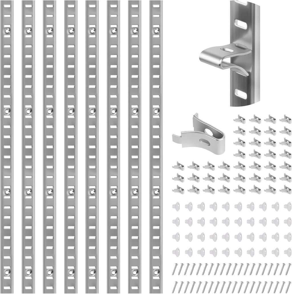 adjustable shelf bracket 40 inch 8 pack wall shown in use