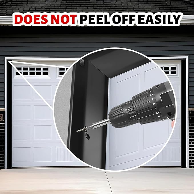 Garage Door Seal Top and Sides Seal Strip, 40FT Universal Garage Door Weather - Image 5
