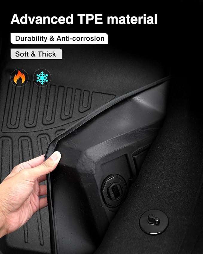 Powerty Floor Mats for 2024 2025 Mazda CX-90 CX90 PHEV Accessories Floor Liners - Image 8
