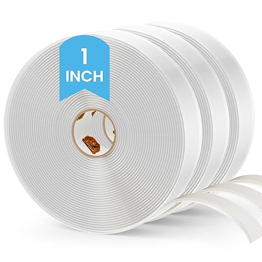 Butyl Tape 1 Inch x 30 Ft White, 1/8 in Thick Plumbers Putty Tape RV Sealant by TAPEBEAR