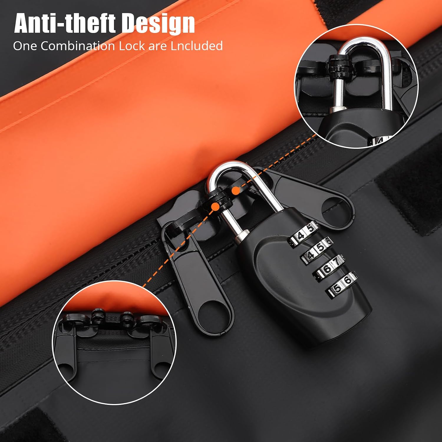 GarveeTech Hitch Cargo Carrier Bag 21 Cu Ft, Heavy Duty Waterproof Cargo Traveling Bag for Car Truck SUV Vans' Hitch Trays and Hitch Baskets, 8 Reinforced Straps, Waterproof Zip