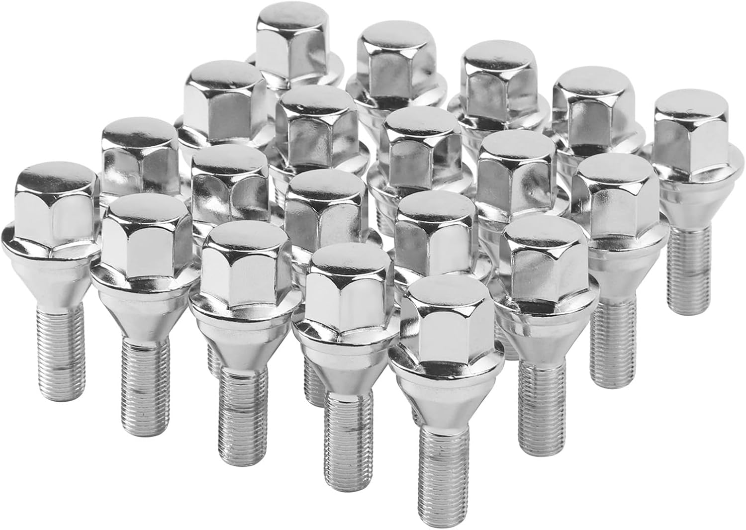 Wheel Lug Bolt M12x1.25 Wheel Studs Compatible with Jeep Dodge Chrysler Ram Cherokee Vehicle 200 2015-2017 Renegade 2014-2022 Dart 2013-2016 Compass 2018-2022 Replace# 6509933AA, 611-005 (20pcs)