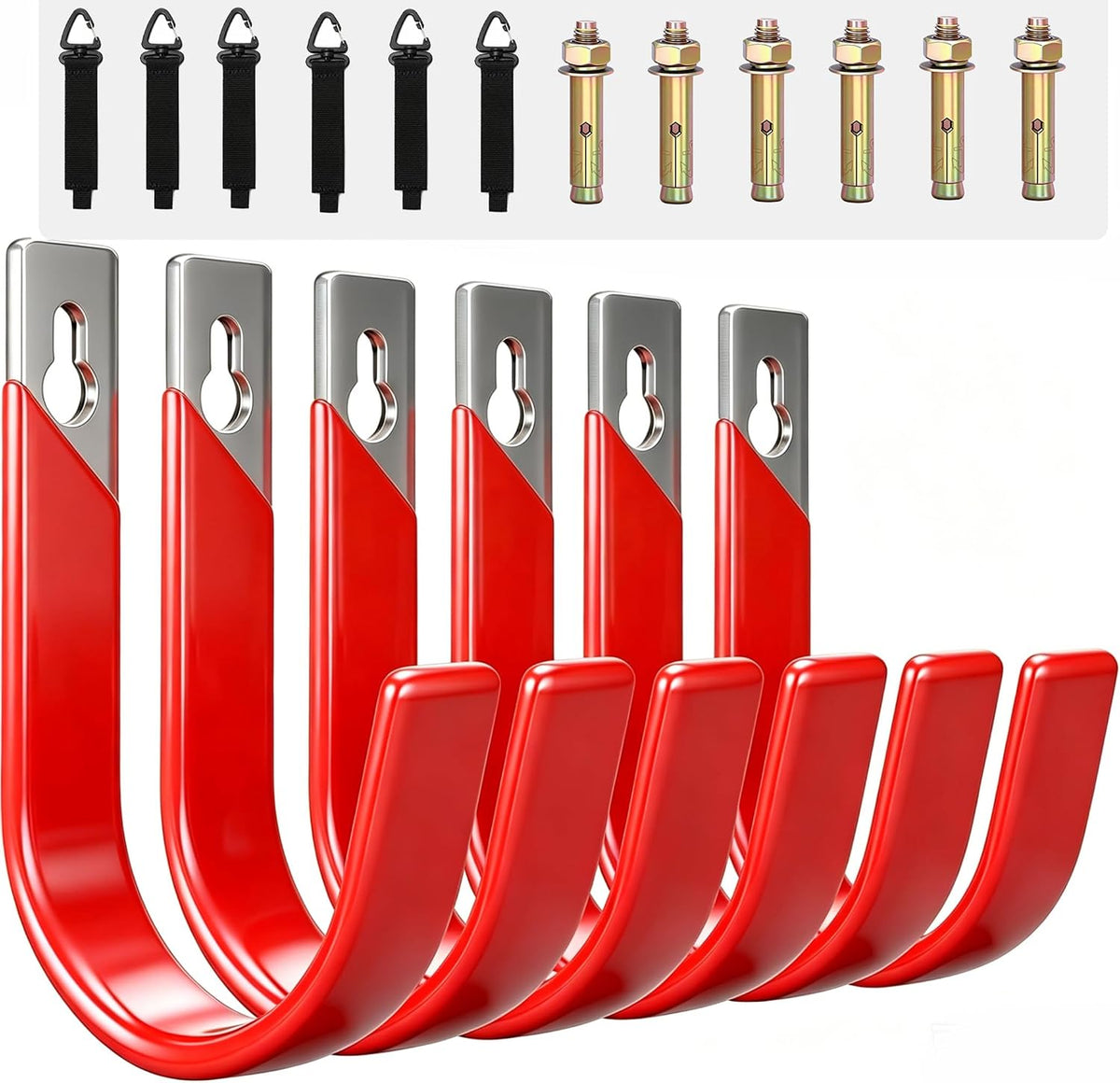 metal garage hooks, heavy duty hose hanger wall, main product view