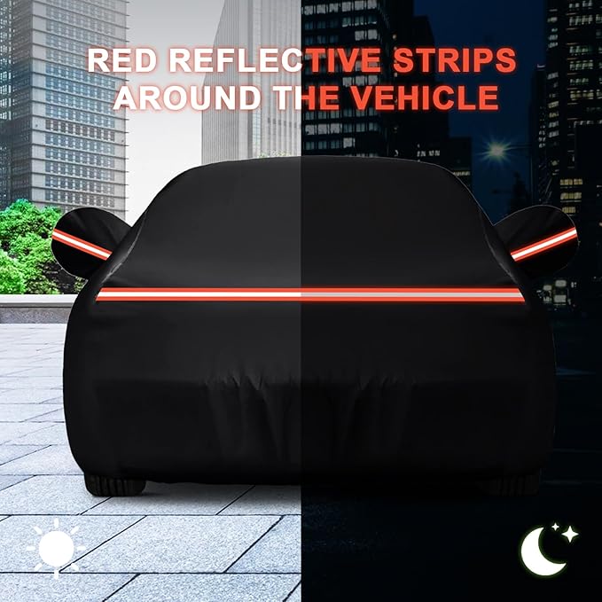 QUNSUNUS Waterproof Car Cover for Chevelle Malibu SS Sedan/Coupe 1964-1972 - Image 7