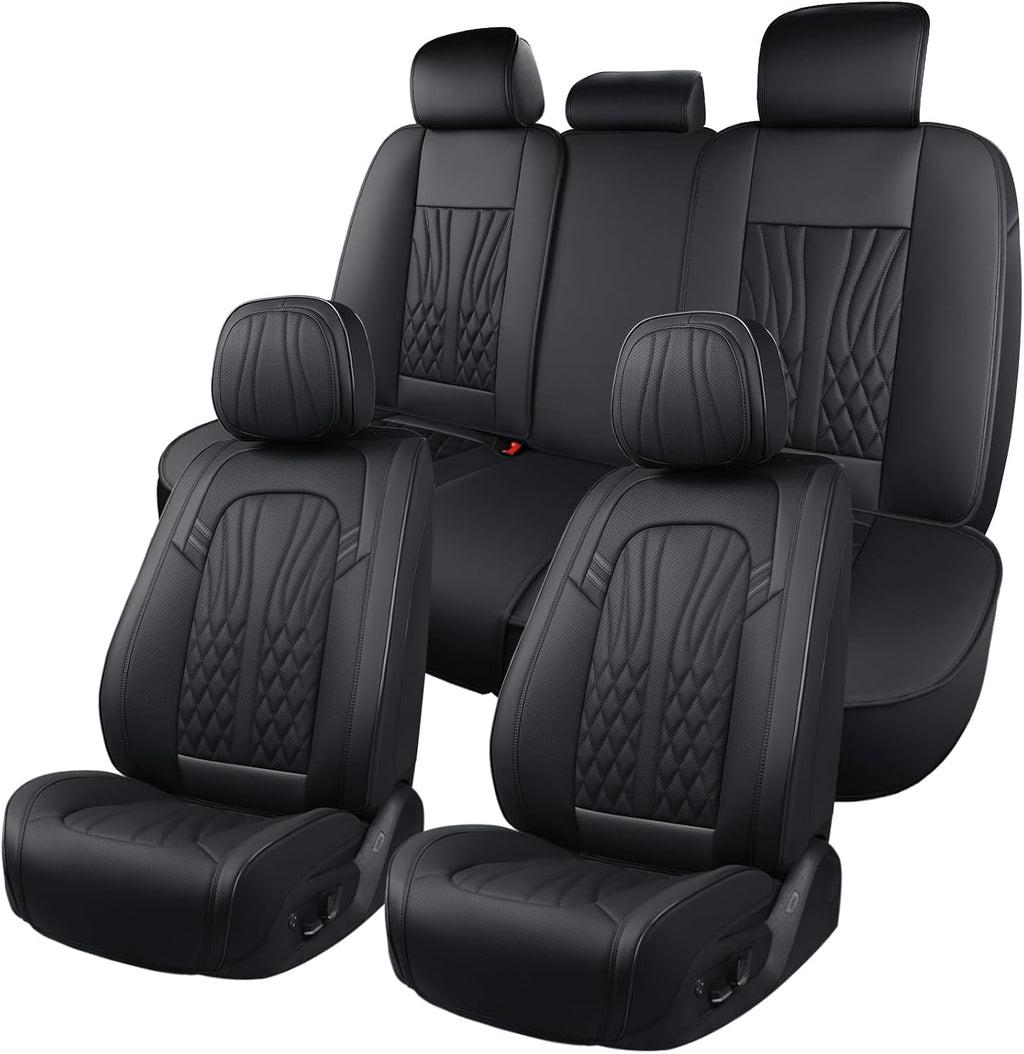 Leather Seat Covers, Car Seat Protector Waterproof, Seat Covers Full Set