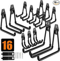 QcoQce 16 Pack Heavy Duty Garage Hooks by QcoQce