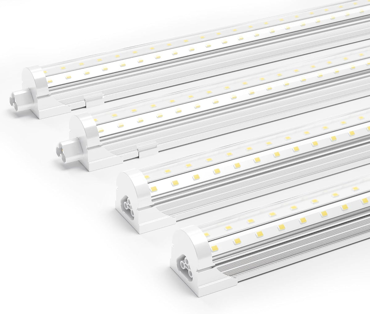 Ensenior 4 Pack 8 FT Led Shop Lights, 6000K Clear White, 10000LM Super Bright