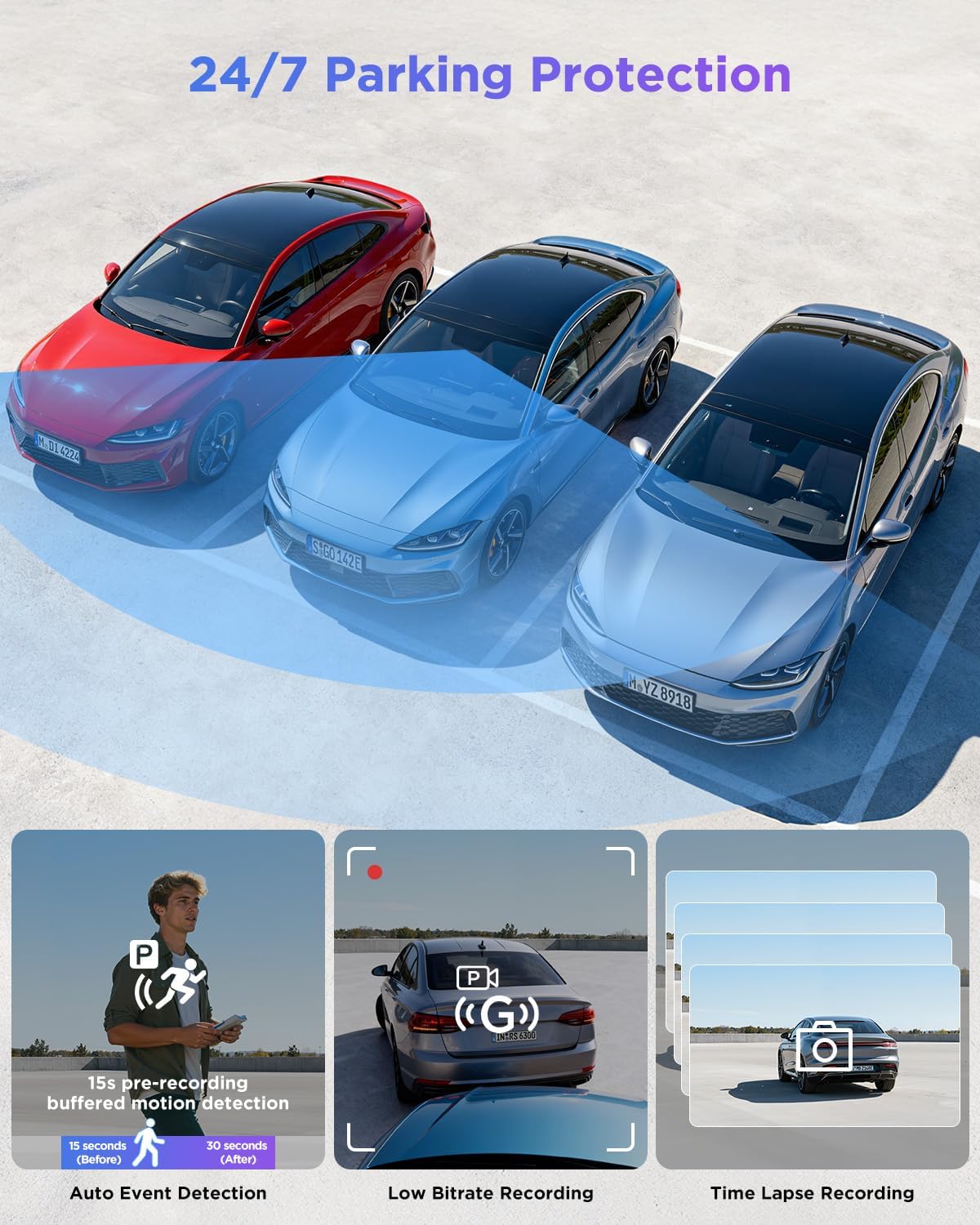 viofo a119m pro 4k hdr mini dash cam, package contents