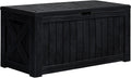 greesum 120 gallon deck box, resin outdoor storage, main product view