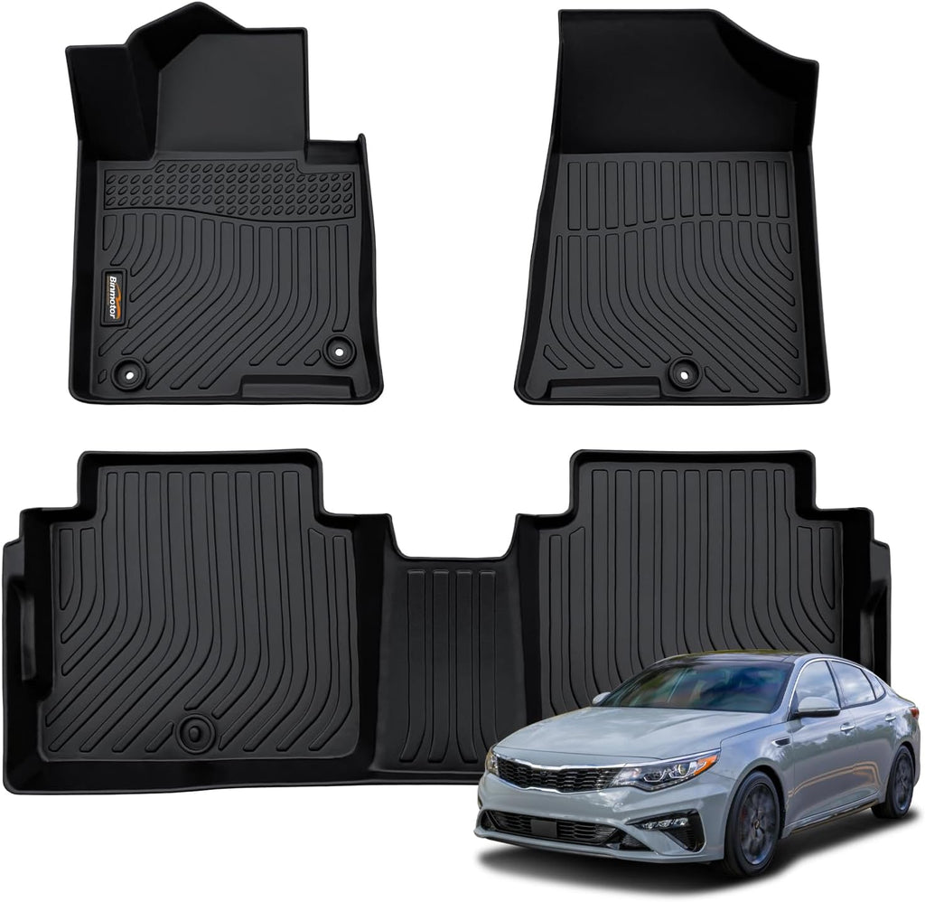 Floor Mats for Kia Optima 2016-2020 & for Hyundai Sonata 2015-2019, All Weather