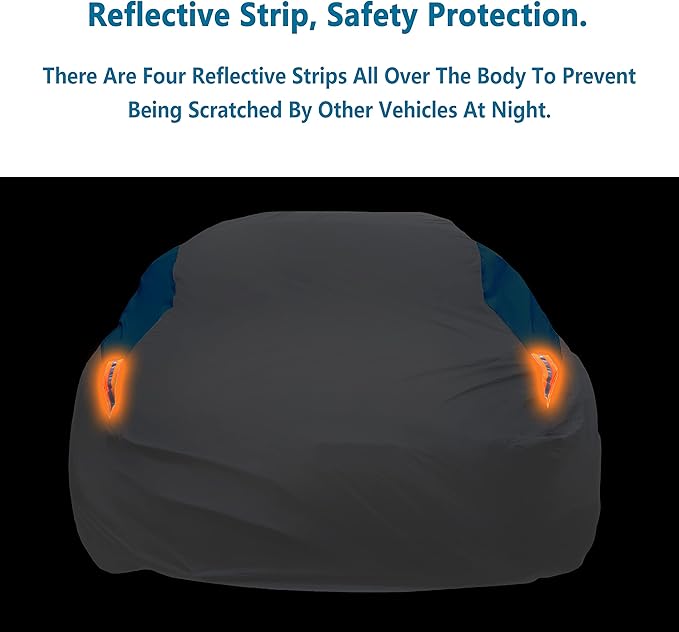 MORNYRAY Waterproof Car Cover All Weather Snowproof UV Protection Windproof - Image 4