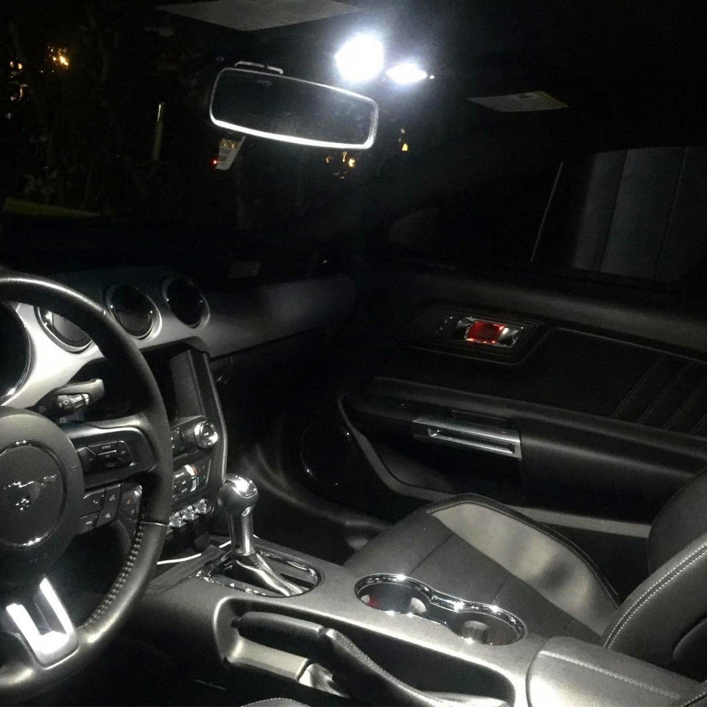 Alla Lighting 10x T10 168 194 LED Bulbs, 6000K White Super Bright 161 175 2825 W5W Bulb 3014 SMD 12V Replacement Bulbs for Trucks Cars License, Interior, Map, Dome, Trunk, Door Courtesy Lights Lamps