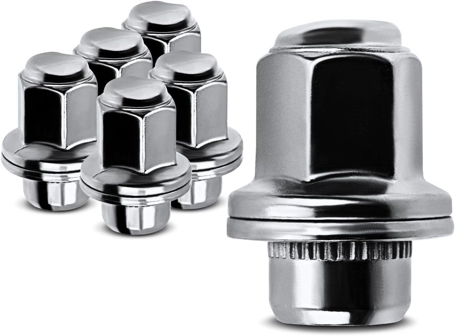 Lug Nuts 6X .50 Wheel Front Rear for Infiniti for QX56 2011-2013 for Nissan for Armada 2017-2022 0.9 in in M14-THREAD Diameter 402241LA3A 40224-1LA2B LZY0941
