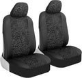 bdk black leopard car seat covers for front, main product view