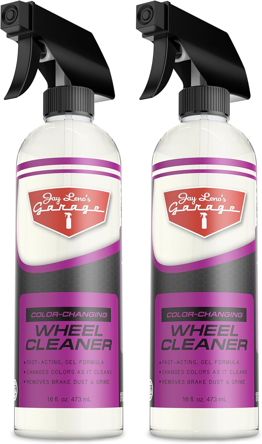 Jay Leno's Garage Wheel Cleaner Spray – Brake Cleaner and Heavy Duty Brake Dust Remover (Pack of 2) (16 oz (Pack of 2))