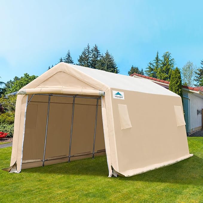 ADVANCE OUTDOOR Heavy Duty 10X20 ft Carport Outdoor Patio Portable Canopy - Image 7