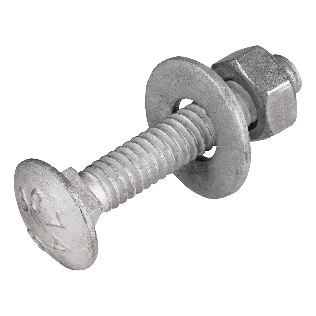 1/4" x 1-1/2" (100 pack) galvanized carriage bolt, main product view