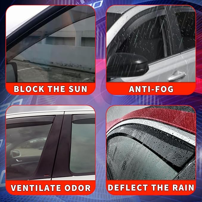 in Channel Window Visors for Ford Explorer 2020 2021 2022 2023 2024 2025 - Image 5