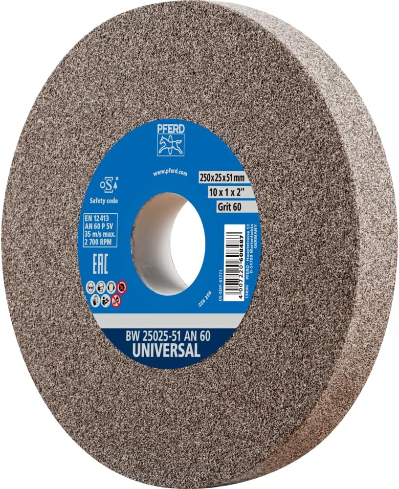 pferd vitrified bench grinding wheel, 10" x1" x, main product view