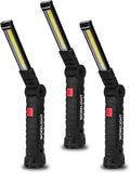 Gifts for Men 3Pack LED Flashlight, Rechargeable Work Lights