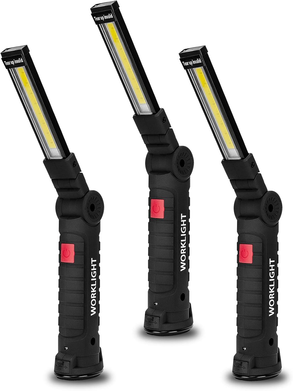 Gifts for Men 3Pack LED Flashlight, Rechargeable Work Lights