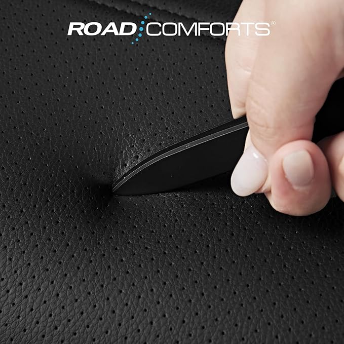 Road Comforts Leather Seat Covers, Breathable Car Seat Covers Full Set - Image 4