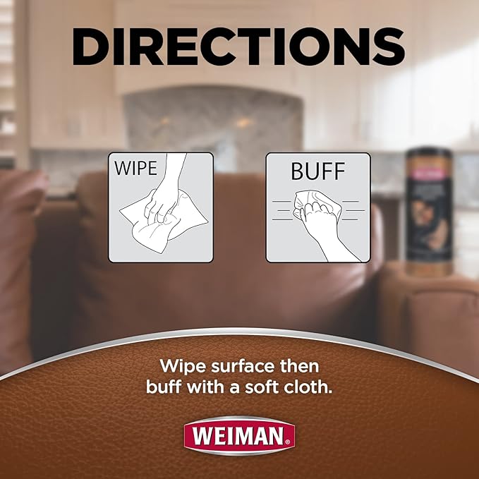 Weiman Leather Cleaner Wipes - Image 6