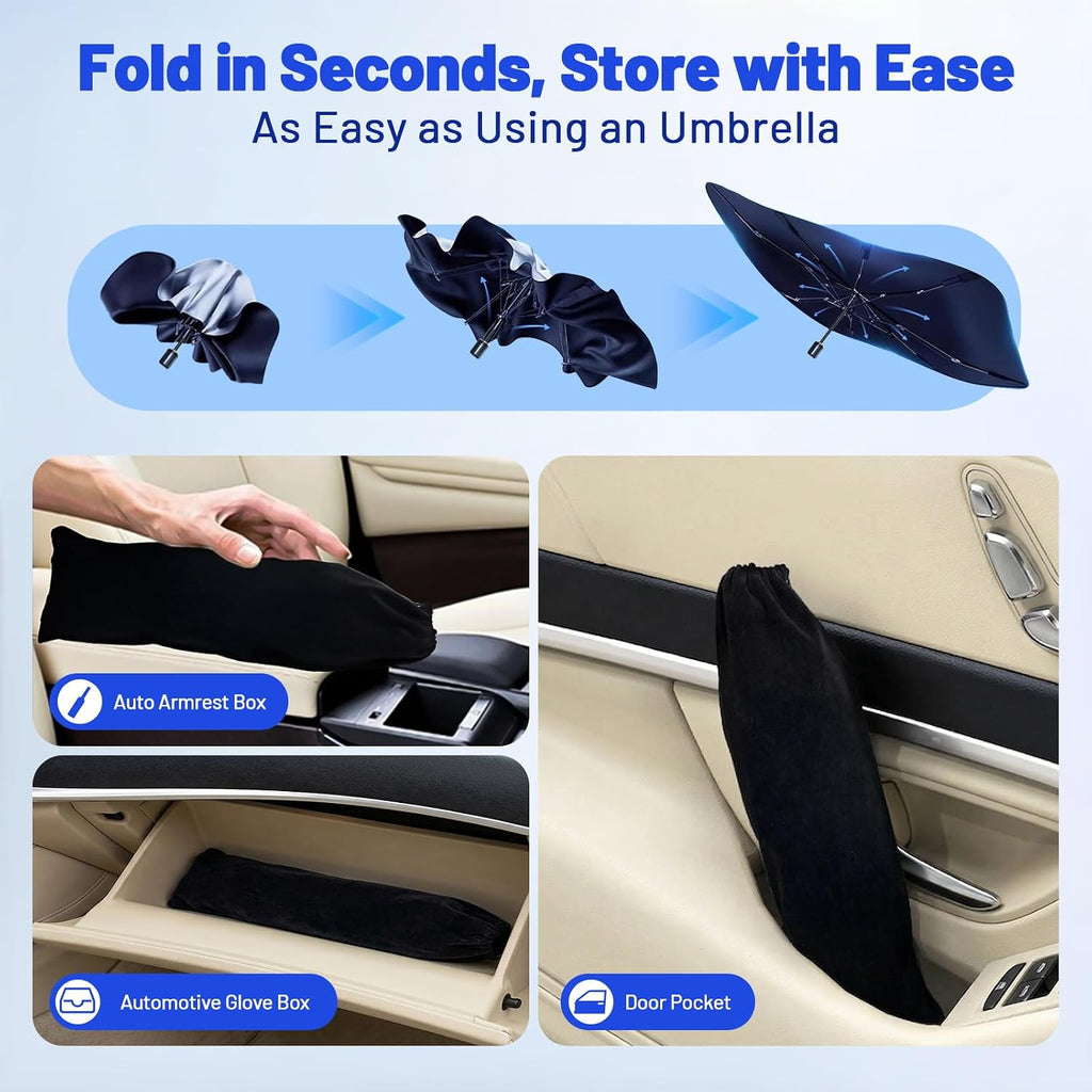 Car Windshield Sun Shade for Hyundai Palisade 2019-2026 –[Reflective Coated Fabric] Sunshade Umbrella for Front Window, Car Shades Sun Visor Keep Car Cool and Protects Interior, 1:1 Exact Fit