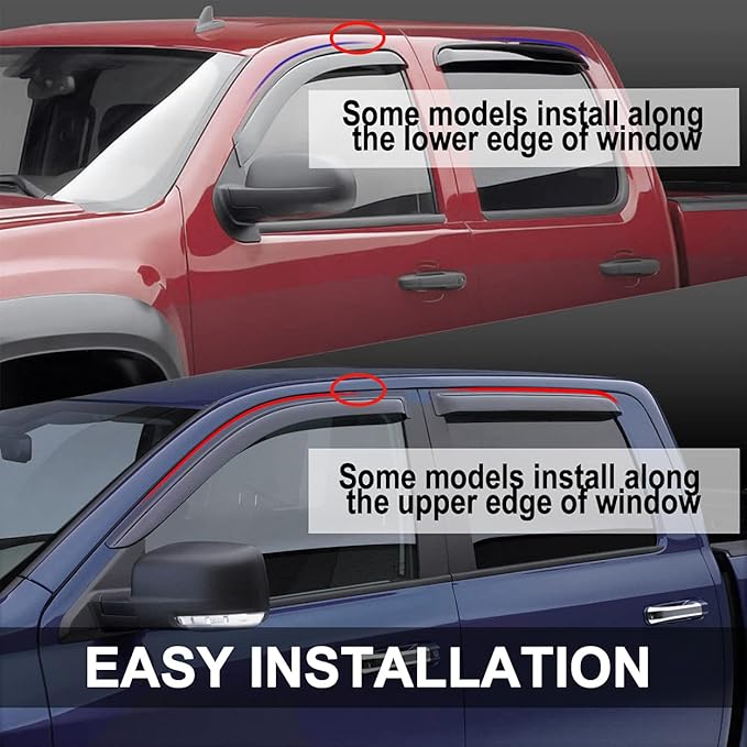 94375 Side Window Visor Wind Vent Deflector - Image 3