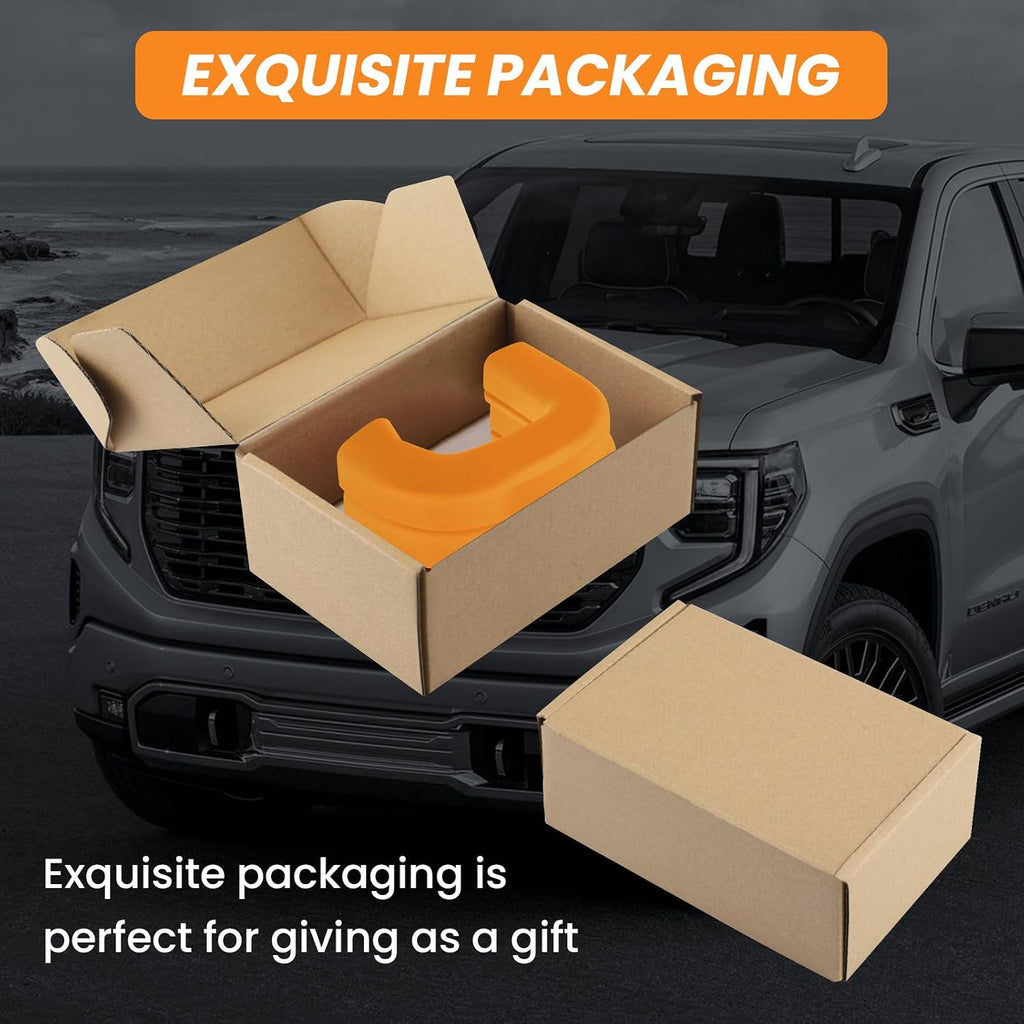 Tow Hook Covers Fit for GMC Sierra 1500 2019-2026 Vertical Tow Hooks, Hitch Cover Front Customized Car Tow Hooks Compatible with GMC Sierra 1500 Accessories 2019-2026|Upgrade (Orange)