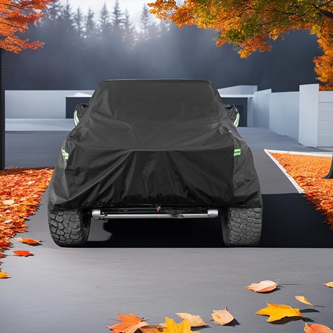 Waterproof Cover for Jeep Wrangler JK JL CJ YJ TJ 4 Door 1987-2023 Outdoor Sun - Image 6