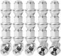 M14*1.5 One-Piece Lug Nuts,20 pcs OEM Factory Style Chrome Wheel Nuts for 2015-2023 Ford Edge Mustang Explorer Fusion GT/Lincoln Aviator MKX MKZ 611-007 ACPZ-1012-D ACPZ-1012-M
