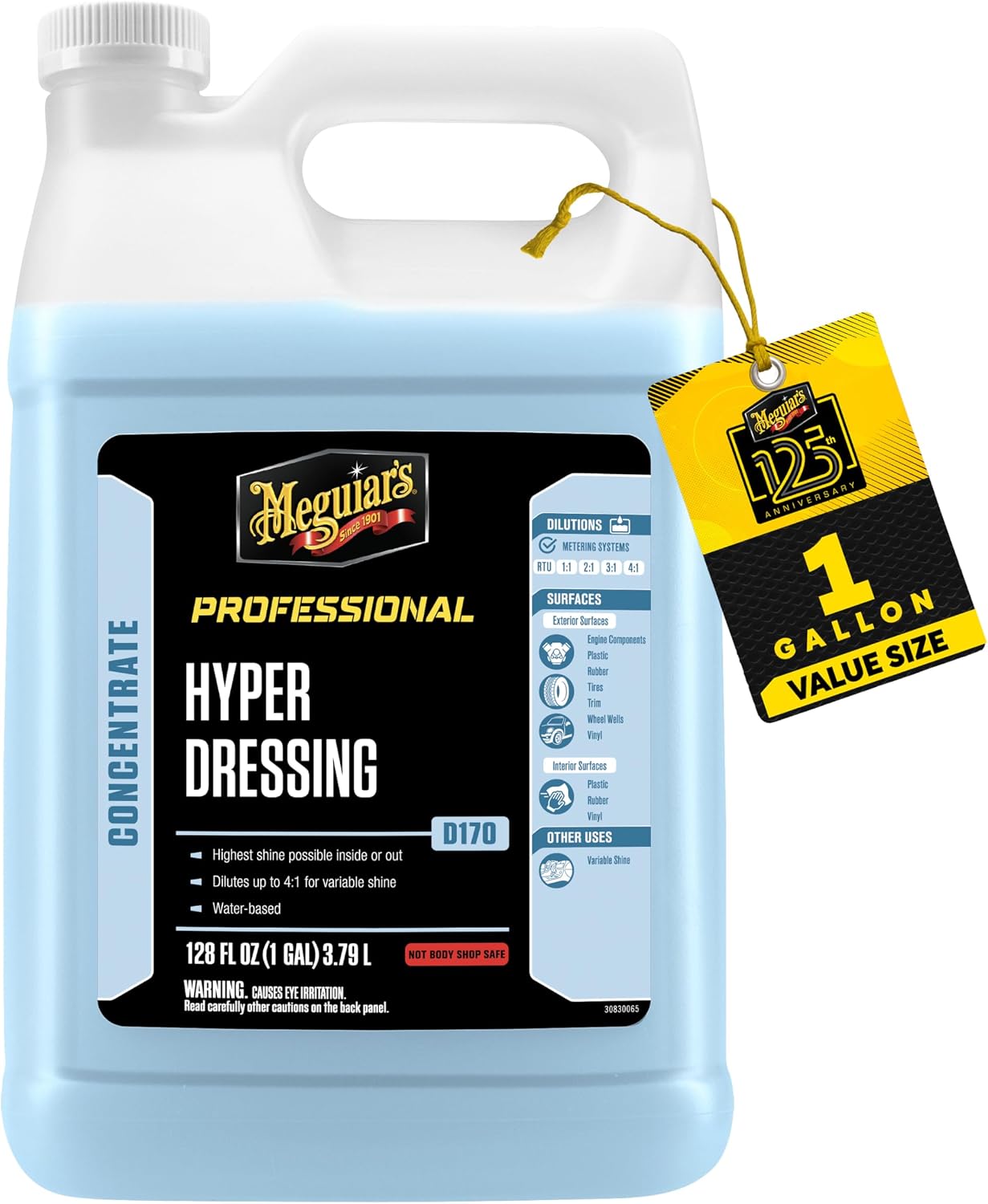 Meguiar's D17001 Hyper Dressing -1 Gallon â€“ Give Your Carâ€™s Trim Pieces the Best Shine & Gloss, Factory,128 Fl Oz (Pack of 1)