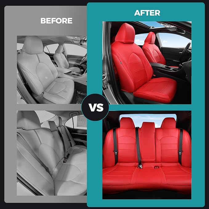 for Toyota Camry Seat Covers XLE XSE V6 2018 2019 2020 2021 2022 2023 2024 - Image 7