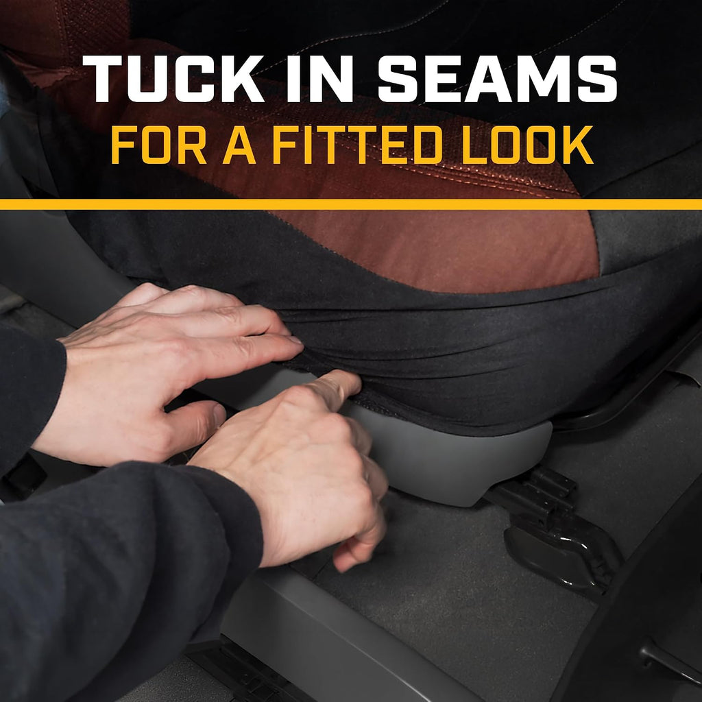 cat meshflex automotive seat covers for cars trucks showing dimensions