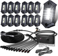R3 White LED Rock Lights Kit 12PCS by LEDMIRCY