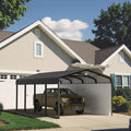 12x20 heavy duty metal carport canopy, drive through, main product view