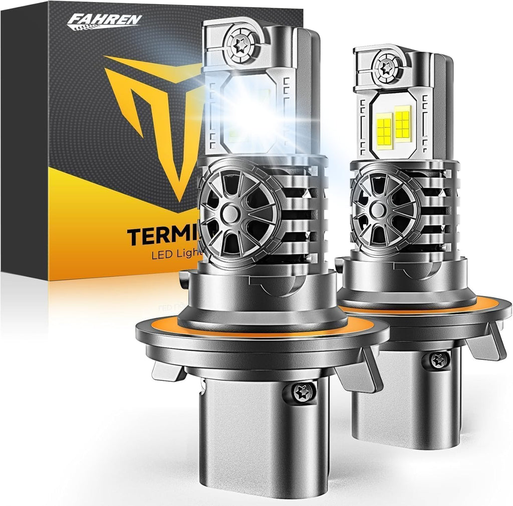 Upgraded H13/9008 Bulbs, 000LM 10X Super Brighter, 85000+ Hours Long Service