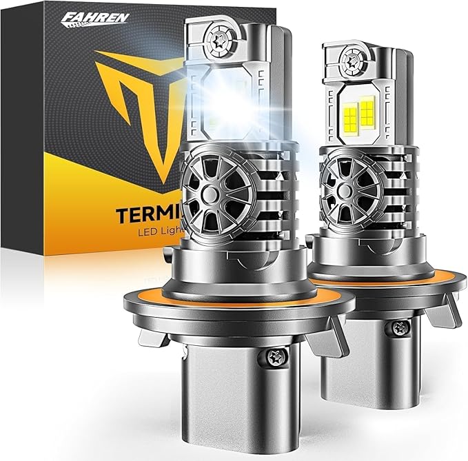 Upgraded H13/9008 Bulbs, 000LM 10X Super Brighter, 85000+ Hours Long Service by FAHRENTERMITORLEDLIGHTING