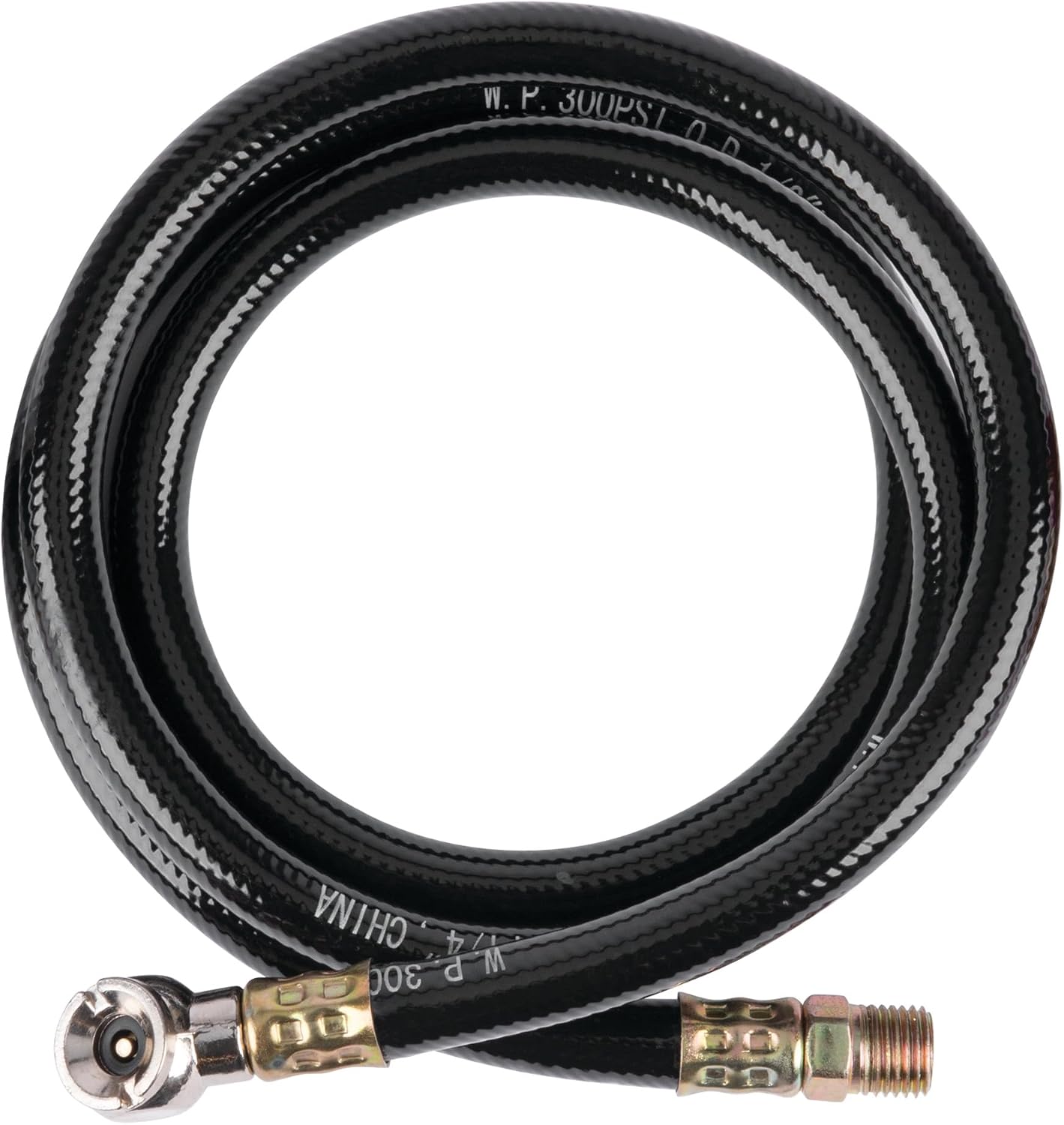Performance Tool W10057 Lightweight PVC Air Hose, Kink and Abrasion Resistant, Weather Resistant, 300 PSI Working Pressure, 1/4-Inch NPTM Thread
