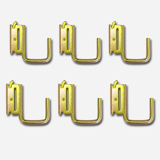 6 Pack 2" E Track J Hooks Heavy Duty Galvanized Steel E-Track Tie Down - Image 8
