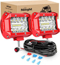 nilight led light bar 2pcs 60w 4inch triple, main product view