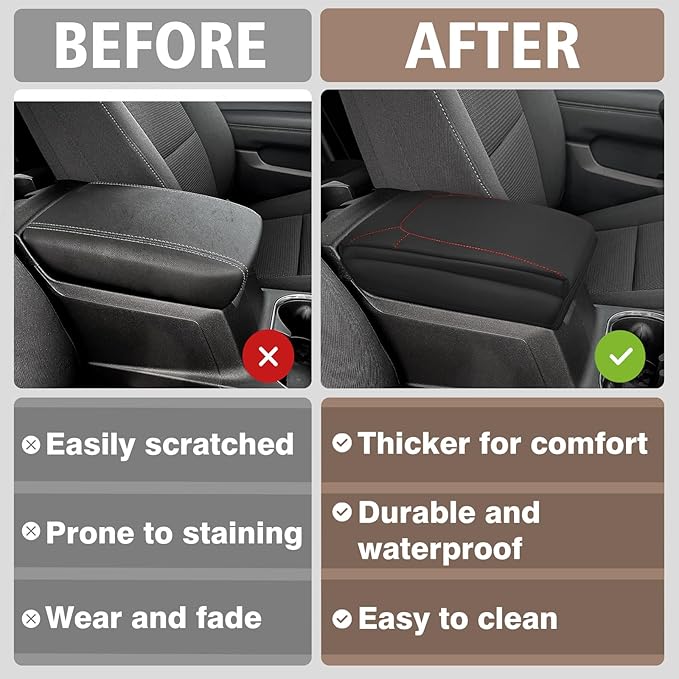 Muslogy Center Console Armrest Cover Compatible - Image 6