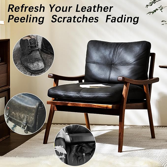 Black Leather Recoloring Balm, Leather Repair Kit - Image 3
